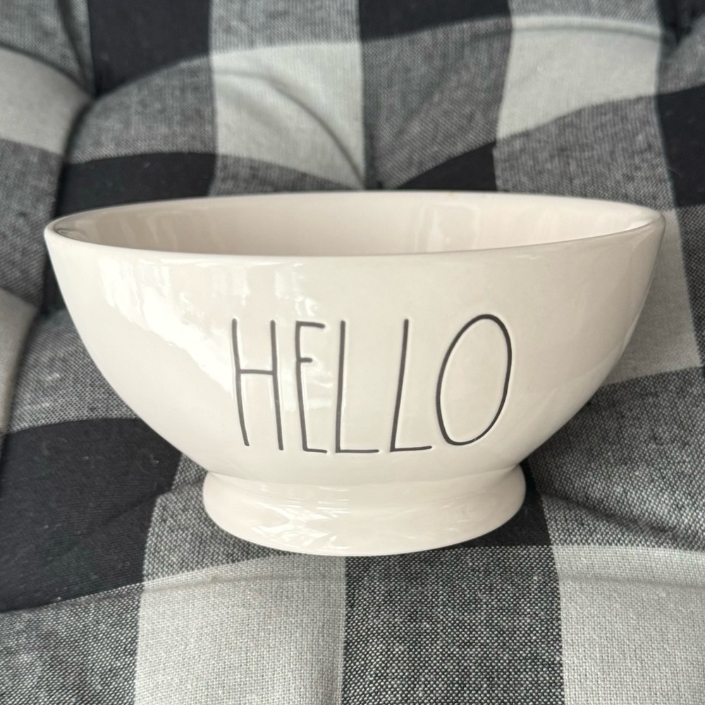 Rae Dunn HELLO Ceramic Bowl